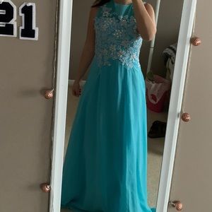 Blue prom dress